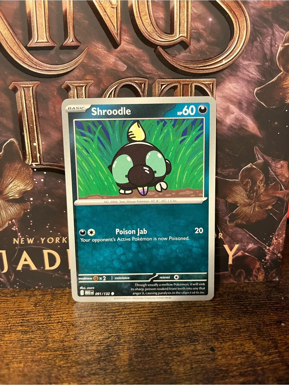 Pokemon Shroodle Trading Card Mega Evolution 091/132